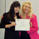 Susan with a woman and completion certificate 600x600
