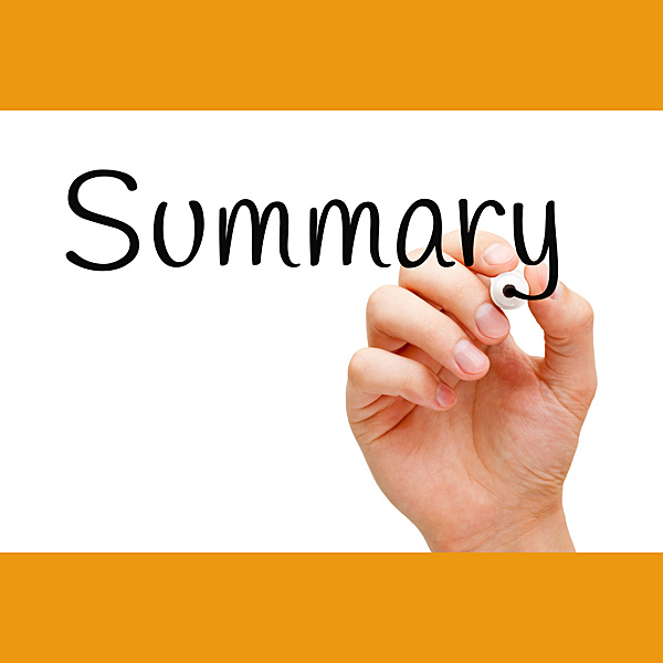 What Does A Summary Means